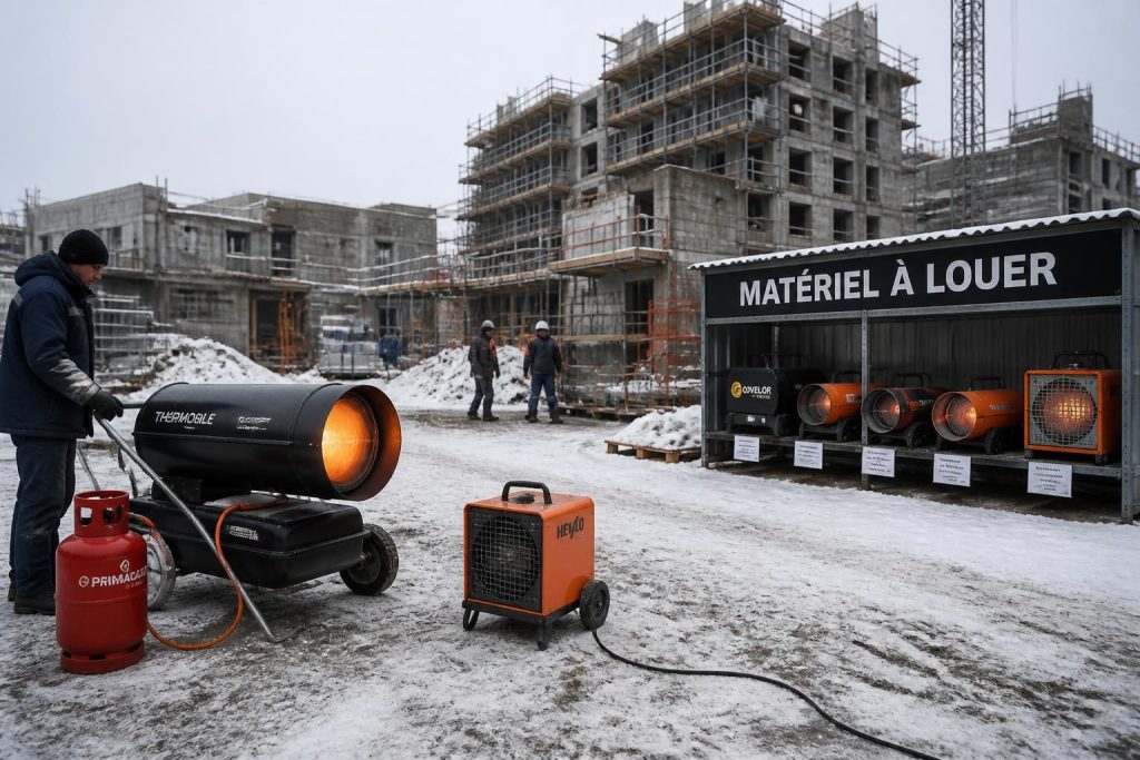 découvrez comment choisir le chauffage chantier adapté entre options au gaz, électriques et solutions de location pour un confort optimal sur vos chantiers.