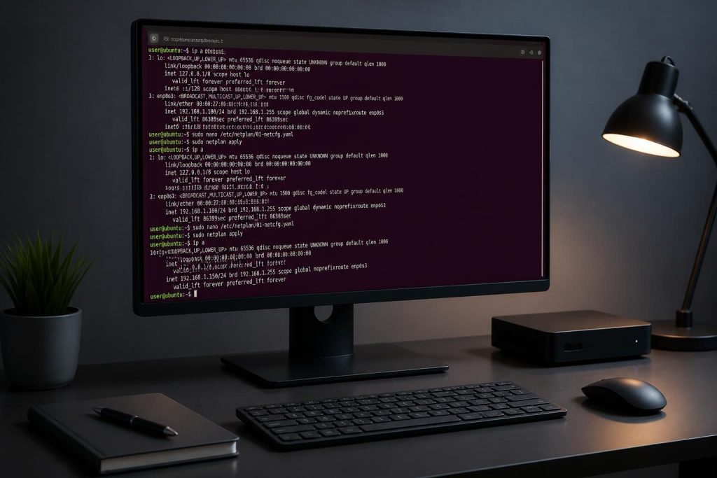découvrez comment modifier votre adresse ip sur ubuntu grâce aux commandes en ligne de commande simples et efficaces. guide pratique pour changer votre ip facilement.