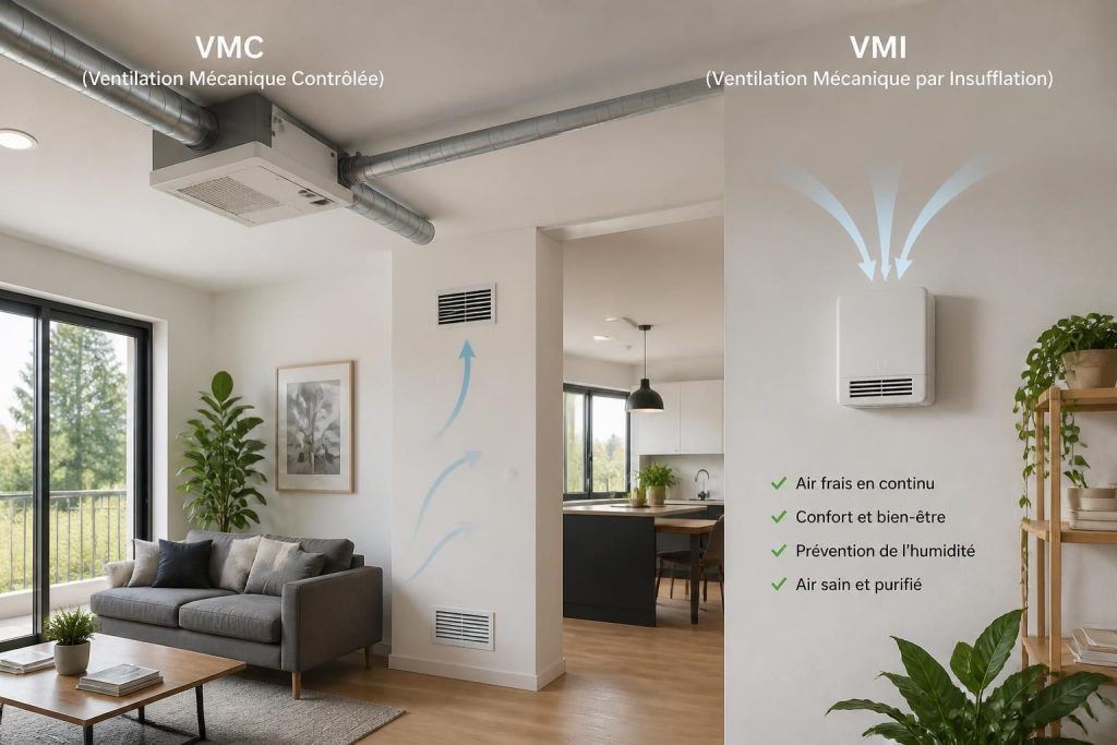 découvrez comment choisir entre vmc et vmi pour combattre l'humidité et optimiser la ventilation de votre intérieur de manière efficace.