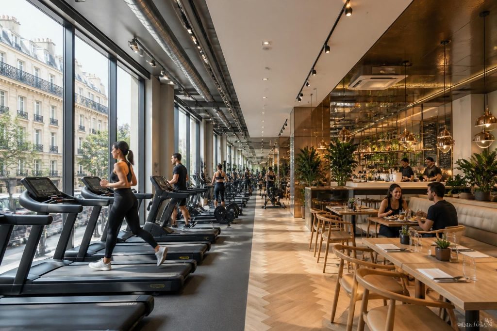 découvrez capital 8 paris, une salle de sport moderne et un restaurant convivial situés rue monceau, alliant fitness et gastronomie pour une expérience unique.
