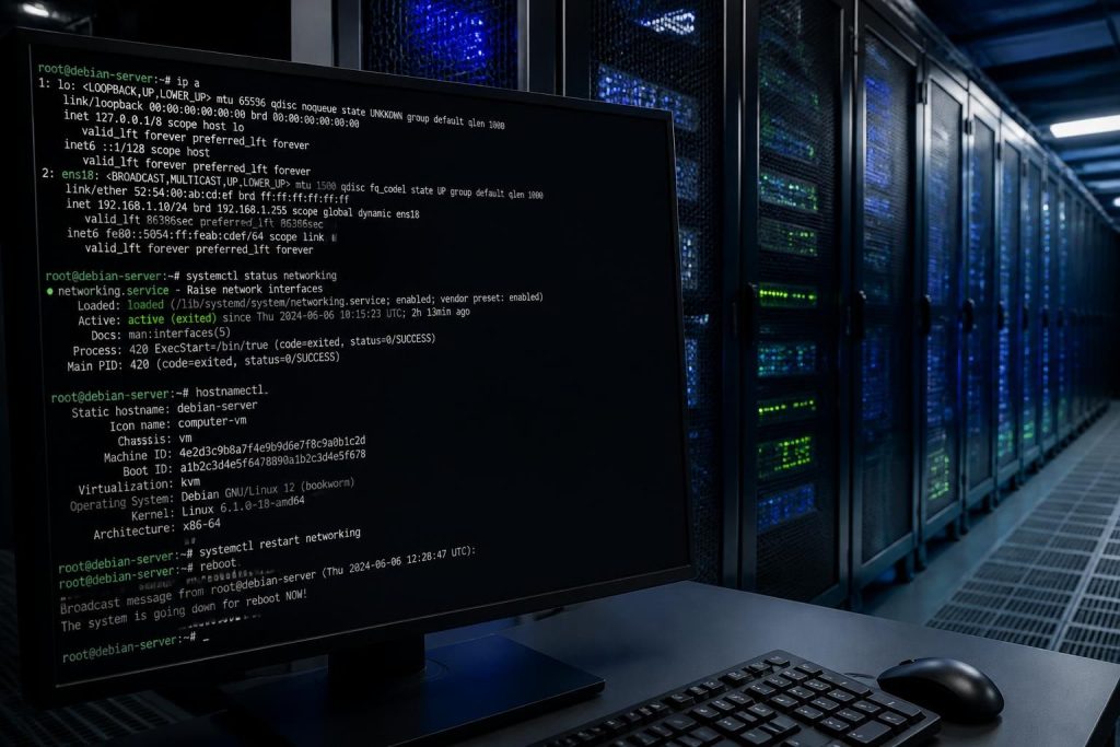 découvrez les commandes essentielles et les méthodes fiables pour redémarrer un serveur debian ainsi que l'interface réseau, garantissant une gestion efficace et sécurisée de votre système.