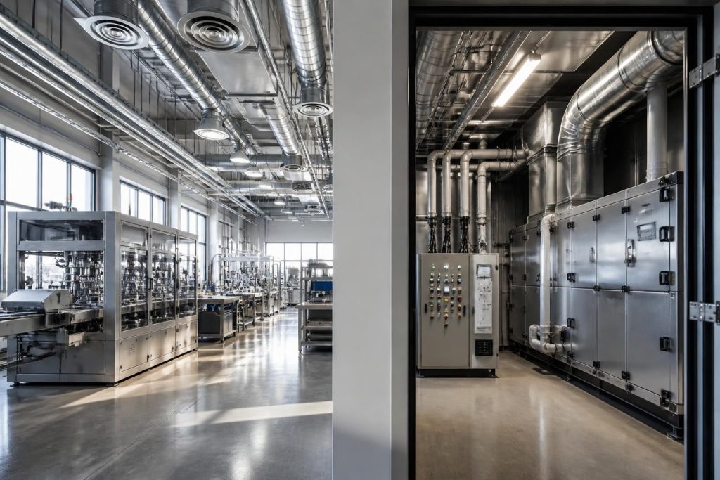 découvrez les normes et exigences relatives au taux de renouvellement d'air dans l'industrie et les locaux techniques pour garantir un environnement sain et conforme.